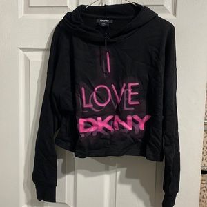 Brand new dkny cropped hoodie